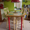 contemporary, commission, rustic ash chairs, gentleman's chairs, dining set, ash, green woodworking