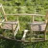 rustic ash chairs, double-rocking seesaw, child toy