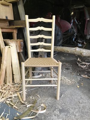 Rustic Ash Chairs Sweetheart Ladderback Side Chair
